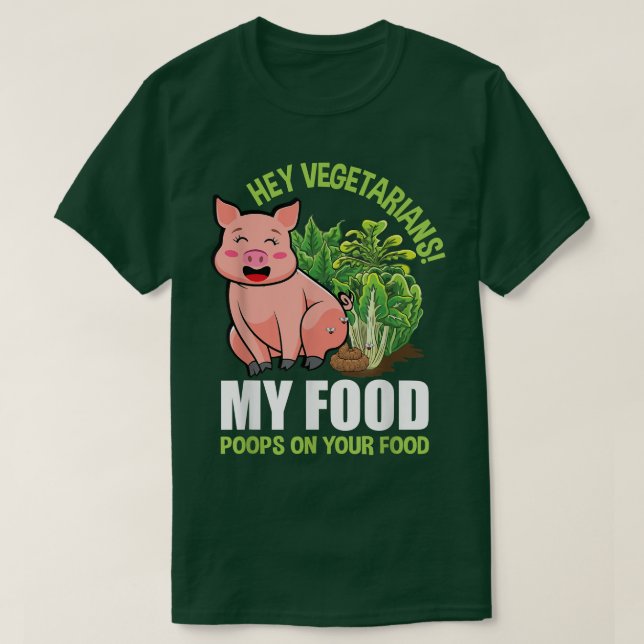 Funny Vegetarian Saying Veggie Plant Based Vegan M T-Shirt (Design Front)