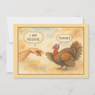 Funny Vegetarian Thanksgiving  Card