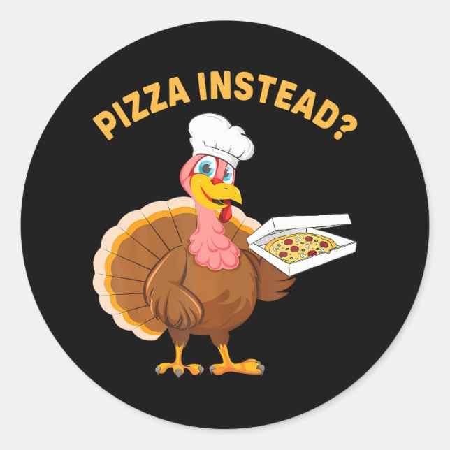 Funny Vegetarian Thanksgiving Vegan Turkey Eat Classic Round Sticker (Front)