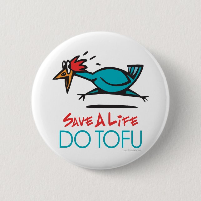 Funny Vegetarian, Vegan DO TOFU 6 Cm Round Badge (Front)
