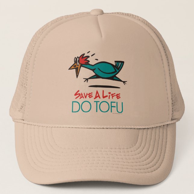 Funny Vegetarian, Vegan DO TOFU Trucker Hat (Front)