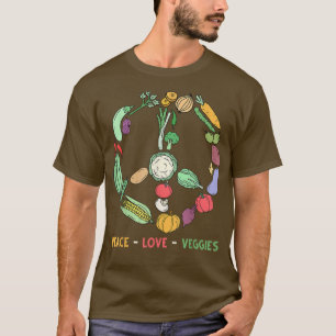 Funny Veggie Art For Women Men Vegan Food Vegetabl T-Shirt