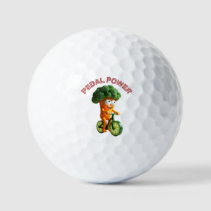 Funny Veggie Rider  Golf Balls