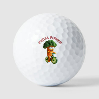 Funny Veggie Rider Golf Balls
