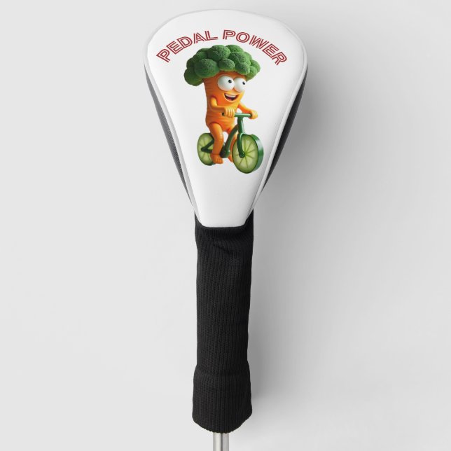 Funny Veggie Rider  Golf Head Cover (Front)