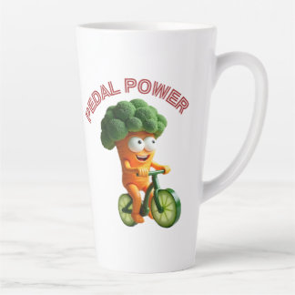 Funny Veggie Rider Latte Mug