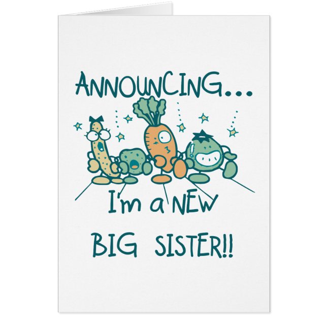 Funny Veggies New Big Sister (Front)