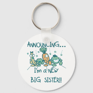 Funny Veggies New Big Sister Key Ring