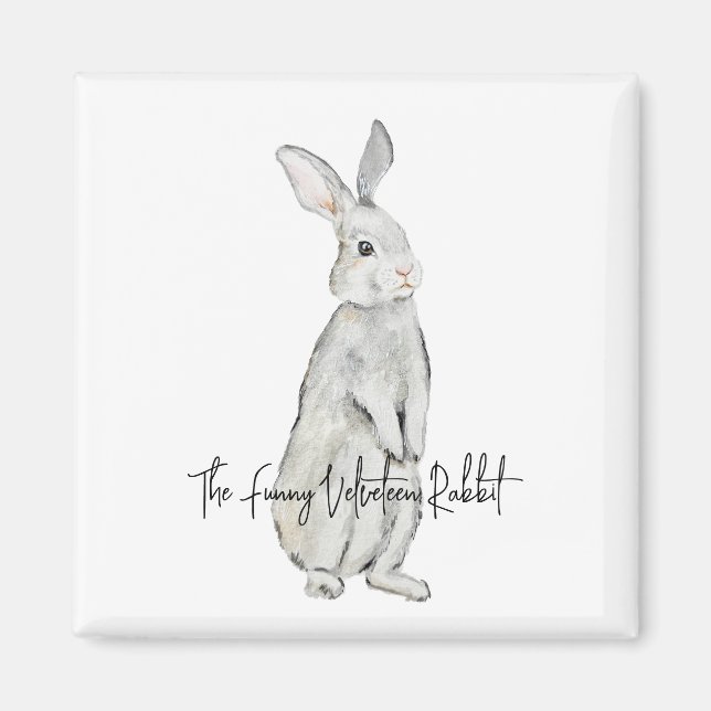 Funny velvet rabbit magnet (Front)