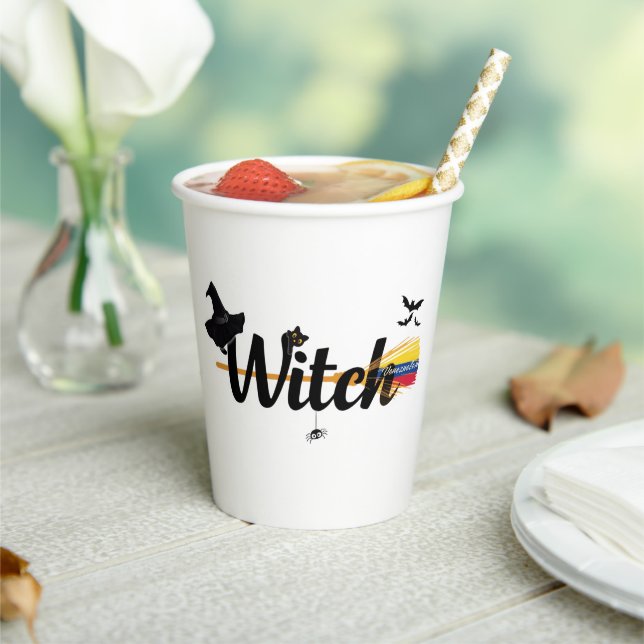 Funny Venezuelan Witch Party Supplies cups (Insitu)