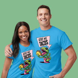 Funny Venus Fly Trap Eating Taco T-Shirt