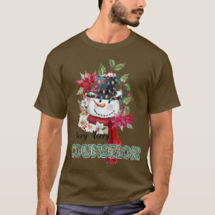 Funny Very Merry Counsellor Snowman Christmas Paja T-Shirt