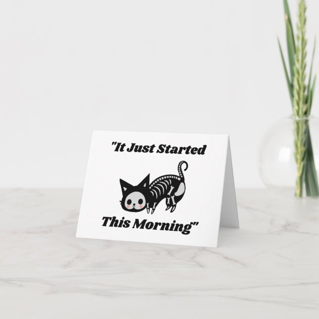 Funny Vet Quote: It Just Started PERSONALIZED Card (Front)