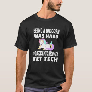 Funny Vet Tech Gift Unicorn Veterinary Technician T-Shirt
