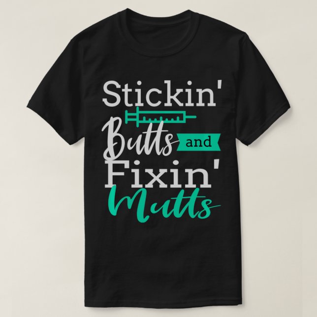 Funny Vet Tech Veterinarian Veterinary Technician  T-Shirt (Design Front)