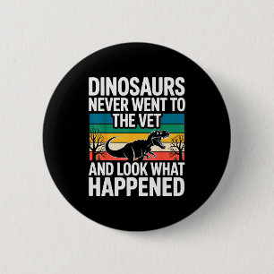 Funny Veterinarian Design For Men Women Vet Tech V 6 Cm Round Badge