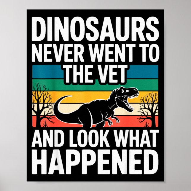 Funny Veterinarian Design For Men Women Vet Tech V Poster (Front)