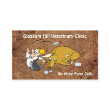 Funny Veterinary Business Card