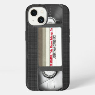 Funny VHS Tape with Name iPhone 13 Case