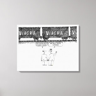 Funny "VIAGRA" Canvas Print