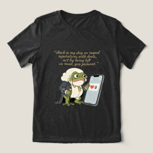 Funny Victorian frogT-Shirt Tri-Blend Shirt