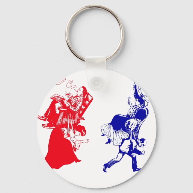 funny victorian marriage key ring (Front)