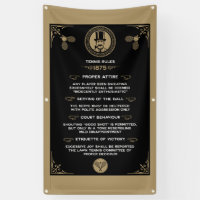 Funny Victorian Tennis Rules Art