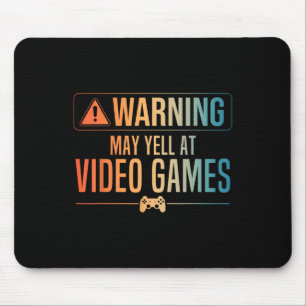 Funny Video Game Art For Men Women Gaming Nerd Pc  Mouse Pad
