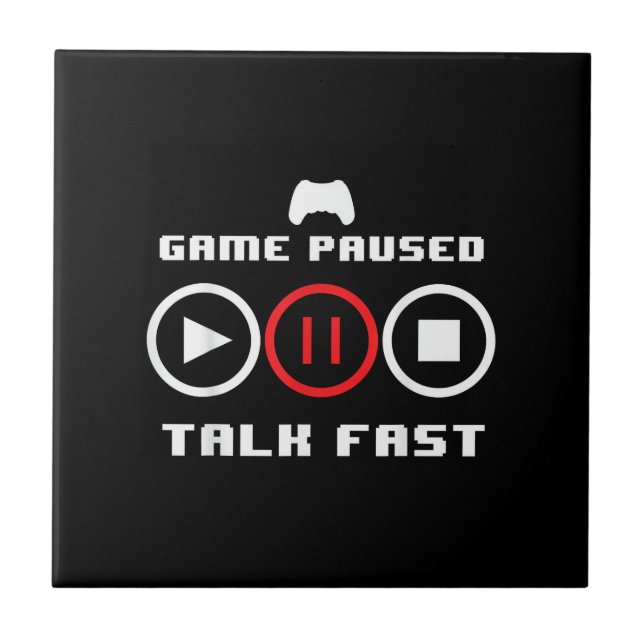 Funny Video Game Design For Men Women Video Gaming Tile (Front)