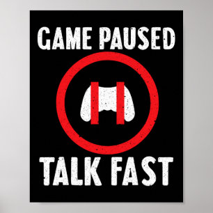 Funny Video Game For Men Women Video Gaming Player Poster