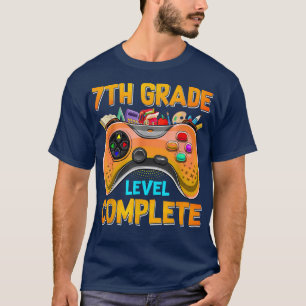 Funny Video Game Level Complete Graduation 7th Gra T-Shirt
