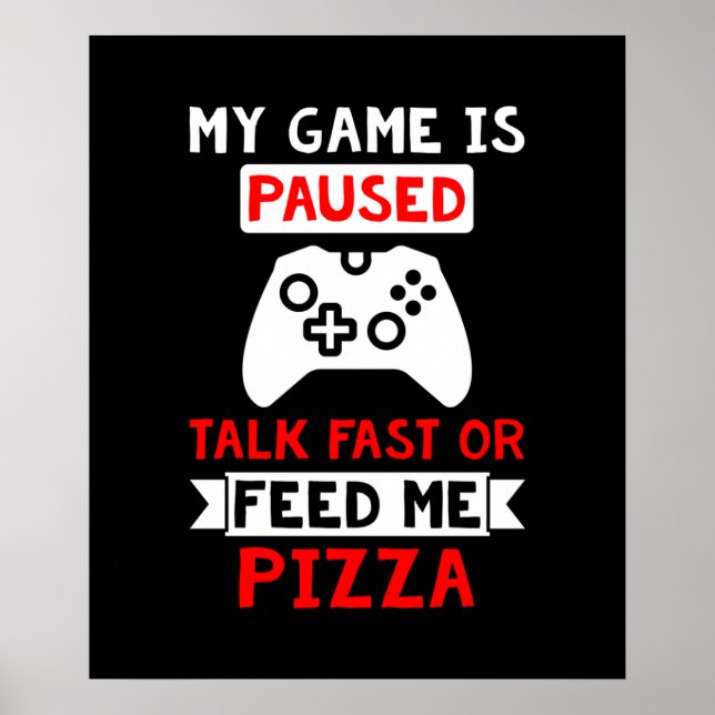 funny video gamer word art  poster (Front)