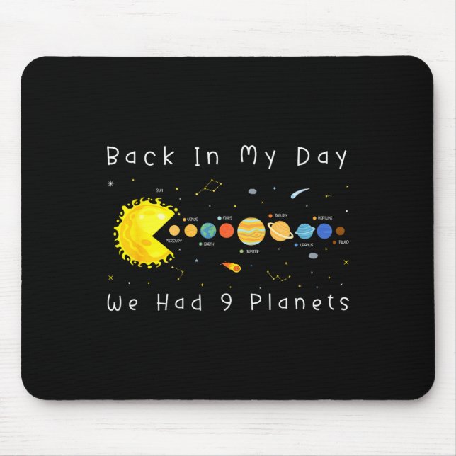 Funny Video Games Back In My Day We Had Nine Plane Mouse Pad (Front)