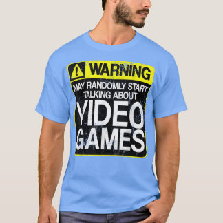 Funny Video Games Console Warning Gaming Computer  T-Shirt