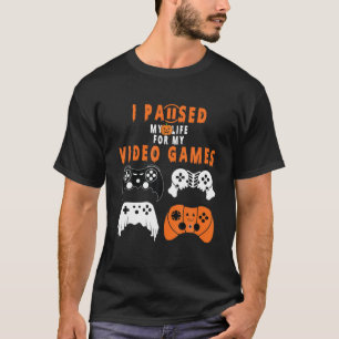 Funny Video Games P Is For Pumpkin Halloween Costu T-Shirt