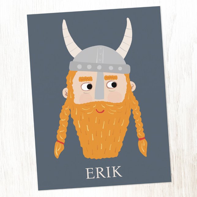 Funny Viking Personalised Postcard (Creator Uploaded)