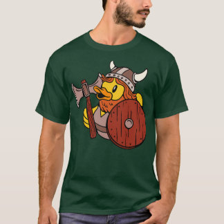Funny Viking Rubber Duck Axe Shield Helmet Beard G T-Shirt