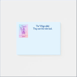 Funny Village Idiot  Post-it Notes