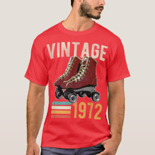 Funny Vintage 1972 Roller Skate 50th Birthday 50 Y T-Shirt