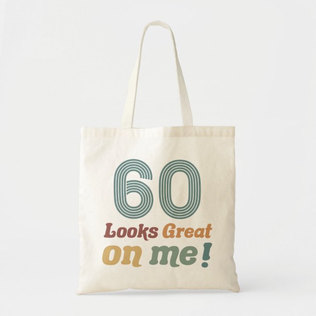 Funny Vintage 60th Birthday Tote Bag (Front)