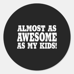 Funny Vintage And Retro Dad1  Classic Round Sticker