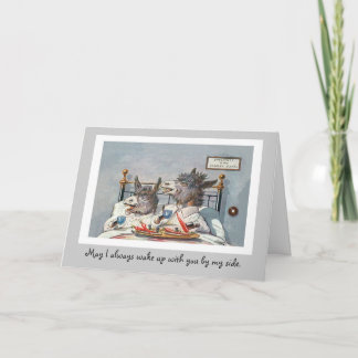 Funny Vintage Animals Anniversary Card