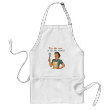 Funny Vintage Apron for Women –Retro Kitchen Humou