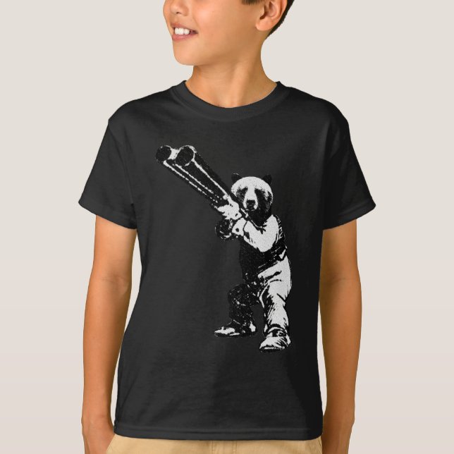 funny Vintage Bear Hunting T-Shirt (Front)