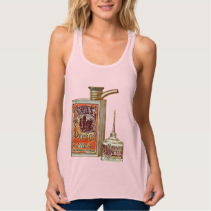 Funny Vintage Bicycle Sperm Oil Singlet