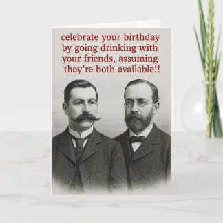 Funny vintage birthday card 