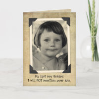 Funny Vintage Birthday- My Lips Are Sealed