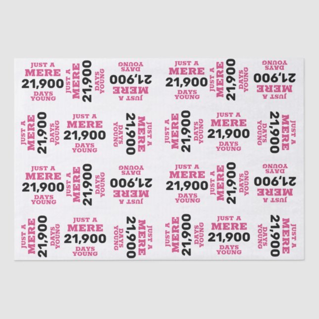 Funny Vintage Birthday Tissue Paper (Front)