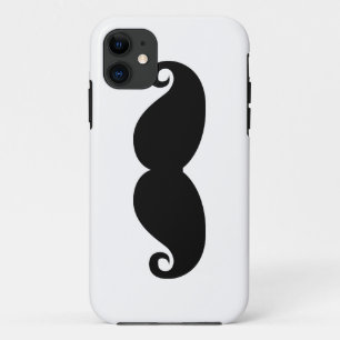 Funny Vintage Black Moustache Case-Mate iPhone Case