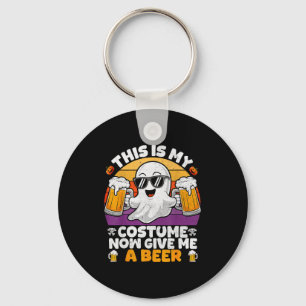 Funny Vintage Boo This Is My Halloween Costumes Ad Key Ring